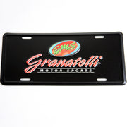 Granatelli Motor Sports Aluminum License Plate - Black Face & Full Color Logo