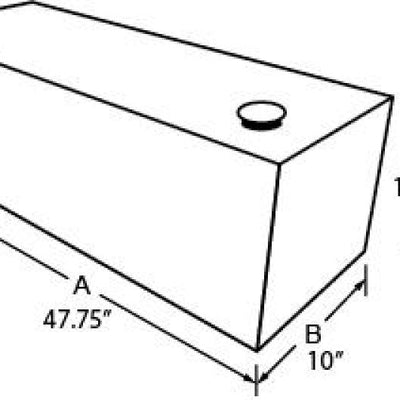 Tradesman Aluminum Vertical Liquid Storage Tank (50 Gallon Capacity) - Black