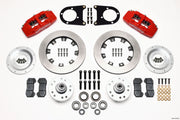 Wilwood Dynapro 6 Front Hub Kit 12.19in Red 37-48 Ford Psgr. Car Spindle