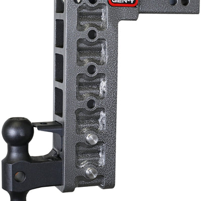 Gen-Y Mega Duty 2in Shank 12.5in Drop 16K Hitch w/Dual-Ball/Pintle Lock