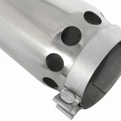 aFe MACHForce XP Cat-Back SS-304 5in Intercooled Exh Tip 5in In x 6in Outx16inL Bolt-On Right (Pol)