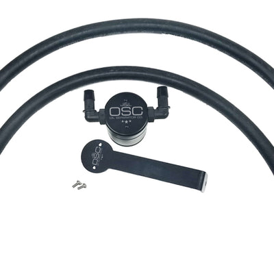 J&L 09-18 Ram 1500 5.7L Passenger Side Oil Separator 3.0 - Black Anodized
