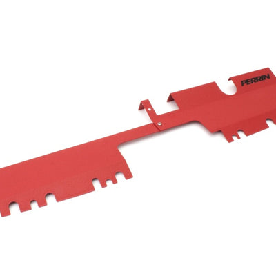 PERRIN 15-21 Subaru WRX/STI Radiator Shroud (With OEM Intake Scoop) - Red