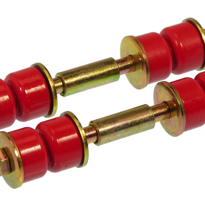 Prothane Universal End Link Set - 3in Mounting Length - Red
