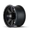 ION Type 134 18x10 / 8x180 BP / -19mm Offset / 124.1mm Hub Matte Black/Black Beadlock Wheel