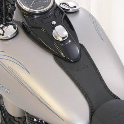 Mustang 08-13 Harley FLSTB,09-15 FLSTBC Softail Tank Bib - Black