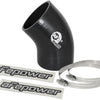 aFe Magnum FORCE CAI Univ. Silicone Coupling Kit (3in. ID / 6in. L / 45-Deg.) Elbow Coupler - Black