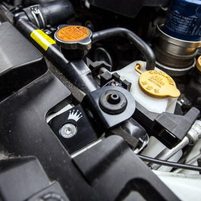 Turbo XS 15-16 Subaru WRX/STI Billet Aluminum Radiator Stay - Black