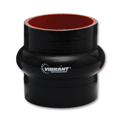 Vibrant Silicone  Hump Hose Coupler 3.125in ID x 3.00in Long - Black