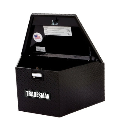 Tradesman Aluminum Trailer Tongue Storage Box (16in.) - Black