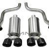 Corsa 2005-2007 Chevrolet Corvette C6 6.0L V8 Black Xtreme Axle-Back Exhaust