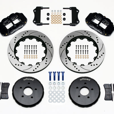 Wilwood Narrow Superlite 6R Front Hat Kit 14.00in Drilled Nissan 350Z/Fiti G35