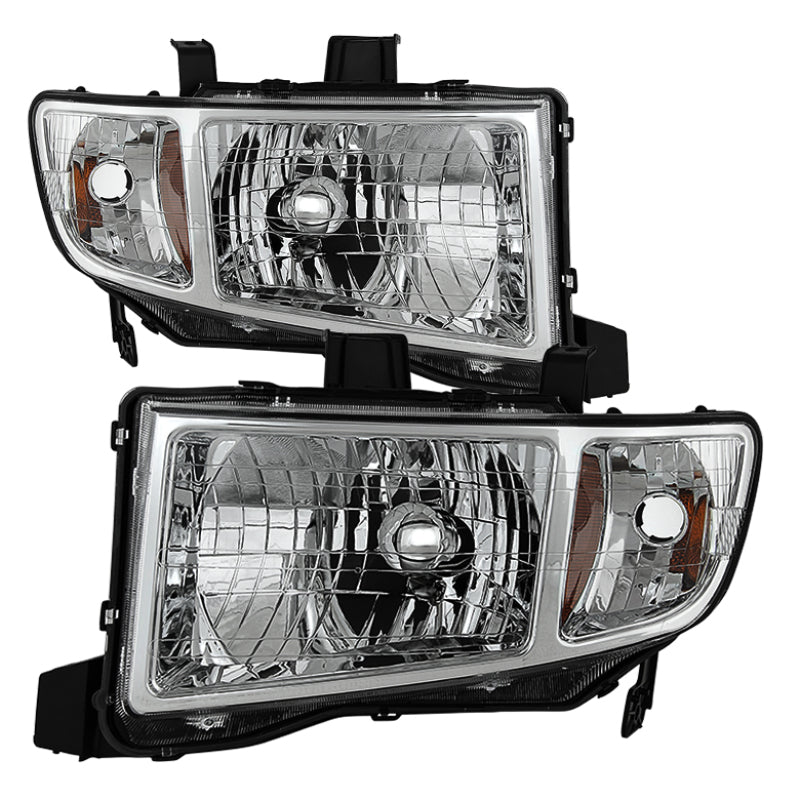 xTune Honda Ridgeline 06-13 Crystal Headlights Chrome HD-JH-HRID06-AM-C