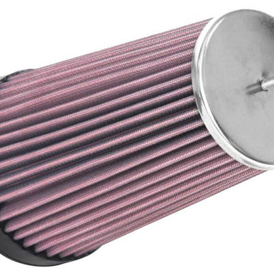 K&N Universal Clamp-On Air Filter 2-3/4in Flange 3-1/2in T 8-1/4in Height