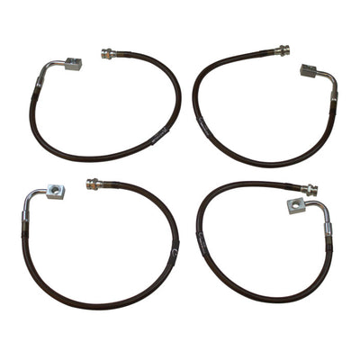 MaxTrac 07-18 Jeep Wrangler JK 2WD/4WD Front & Rear Extended Brake Line Kit