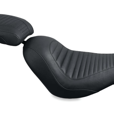 Mustang 06-17 Harley Softail Wide Tire (200mm) Tripper Solo Seat - Black