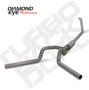 Diamond Eye KIT 4in Turbo Back DUAL SS: 00-03 FORD 7.3L F250/F350