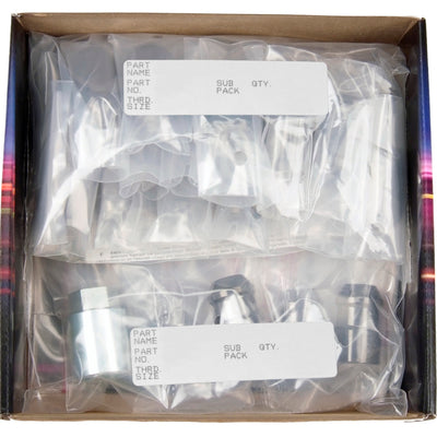 McGard 6 Lug Hex Install Kit w/Locks (Cone Seat Nut) 1/2-20 / 13/16 Hex / 1.5in. Length - Black