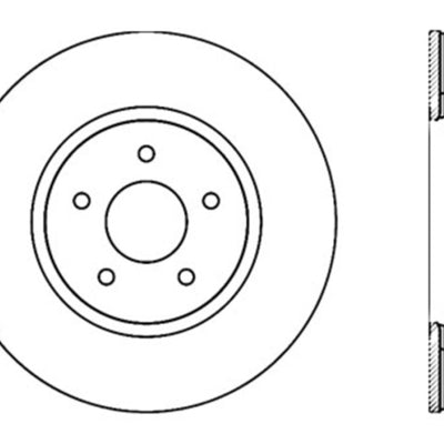 StopTech Nissan 370z / Infiniti G37 SportStop Drilled Front Right Rotor