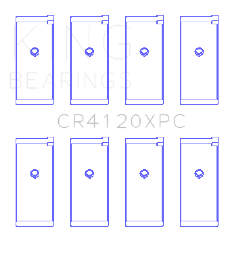 King Engine Bearings 1992+ Mitsubishi 4G63/4G64 EVO I-IV (Size 0.25) Connecting Rod Bearing Set