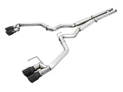 AWE Tuning 2018+ Ford Mustang GT (S550) Cat-Back Exhaust - Track Edition (Quad Diamond Black Tips)