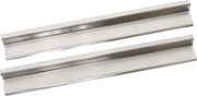 Kentrol 07-18 Jeep Wrangler JK Entry Guards Pair 2 Door - Polished Silver