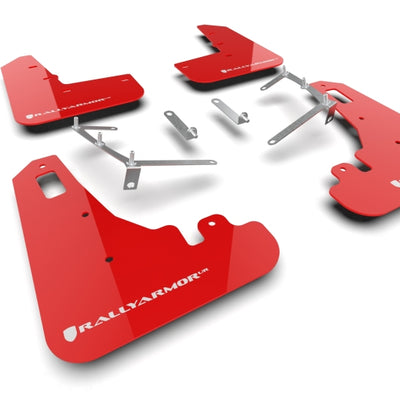 Rally Armor 22-25 Subaru BRZ / Toyota GR86 Red UR Mud Flap w/White Logo