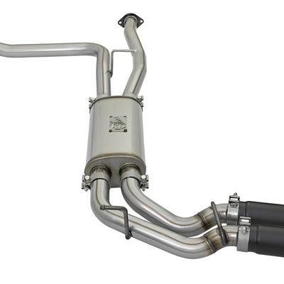 aFe POWER Rebel Series 2-1/2in 409 SS Cat Back Exhaust w/ Black Tips 16-17 Nissan Titan V8 5.6L