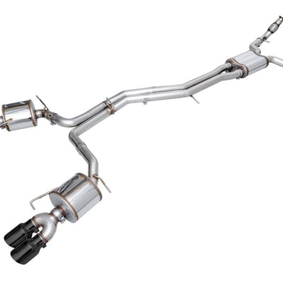 AWE Tuning 19-23 Audi C8 S6/S7 2.9T V6 AWD Touring Edition Exhaust - Diamond Black Tips