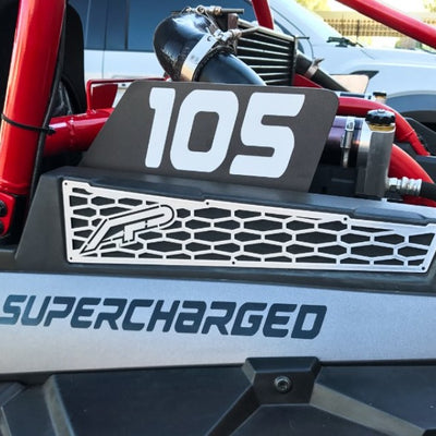 Agency Power Aluminum Side Vent Covers White Polaris RZR 1000 RZR XP Turbo 14-18