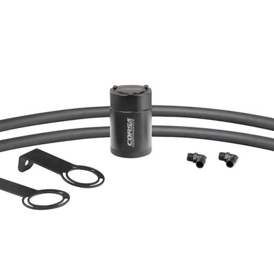 Corsa 5/8in Universal 3 oz Aluminum Oil Catch Can with Mounting Brackets