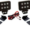 Putco 07-18 Jeep Wrangler JK - Qty 2 Luminix 4in Blocks w/ Window brackets Luminix Jeep LED Kits