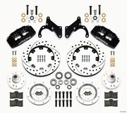 Wilwood Dynapro 6 Front Hub Kit 12.19in Drilled 69-70 Impala Drum/Disc 69-82 Vette
