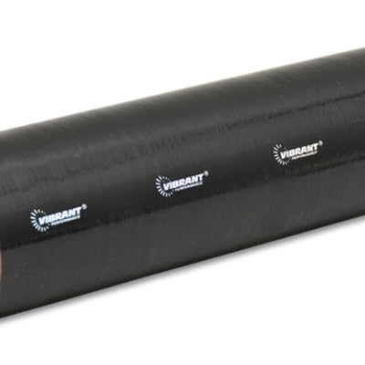 Vibrant 4 Ply Reinforced Silicone Straight Hose Coupling - 3.5in I.D. x 12in long (BLACK)