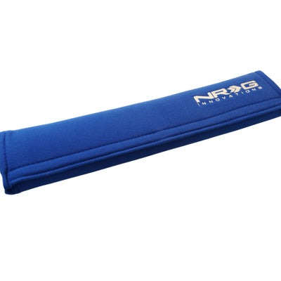 NRG Seat Belt Pads 3.5in. W x 17.3in. L (Blue) Long - 1pc