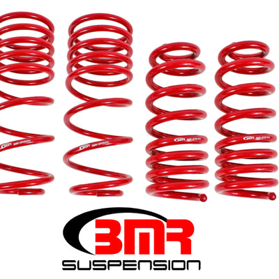 BMR 93-02 F-Body Handling Version Lowering Spring Kit (Set Of 4) - Red