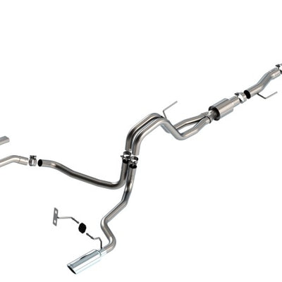 Borla F-150 2021 5.0L 4dr CC SB EC STB Lariat/KR/Platinum/LTD 3/2.25 SRE Cat-Back S-Type CHR Tips