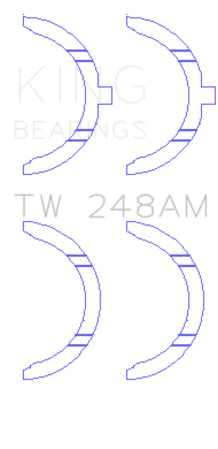 King Engine Bearings Toyota 3E/3EE/5EFE Thrust Washer Set