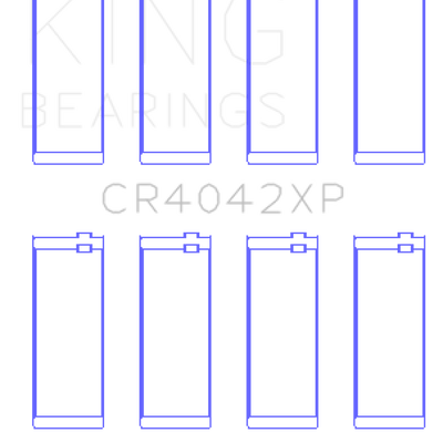 King BMW M40/M42/M43/M44 1.6L/1.8L/1.9L Connecting Rod Bearings (Set of 4) - Size +.026mm