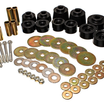 Energy Suspension Body Mount Set - Std. & Extra Cab - Black
