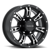 Raceline 840 Arsenal 16x6in / 8x165.1 BP / 0mm Offset / 4.90mm Bore - Black & Machined Wheel
