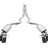 AWE Tuning 2018+ Ford Mustang GT (S550) Cat-back Exhaust - Touring Edition (Quad Diamond Black Tips)