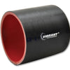 Vibrant 4 Ply Reinforced Silicone Straight Hose Coupling - 1.75in I.D. x 3in long (Black)