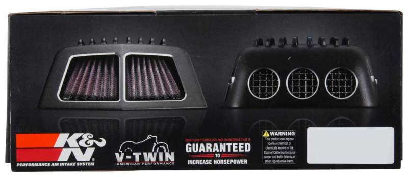 K&N Street Metal Intake System 08-16 Harley-Davidson Shaker Silver H/D Touring Models