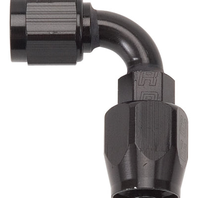 Russell Performance -6 AN Black 90 Degree Full Flow Hose End