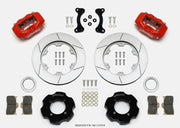 Wilwood Forged Dynalite Front Hat Kit 11.00in GT Rotor Red 95-05 Miata