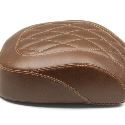 Mustang 18-21 Harley Breakout Wide Tripper Passenger Seat Diamond Stitch - Brown