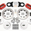 Wilwood Dynapro Dust-Boot Front Kit 12.19in Red 1965-1969 Mustang Disc & Drum Spindle