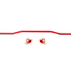 BMR 15-22 S550 Mustang Sway Bar Kit Rear Hollow 22mm Non-Adjustable Red