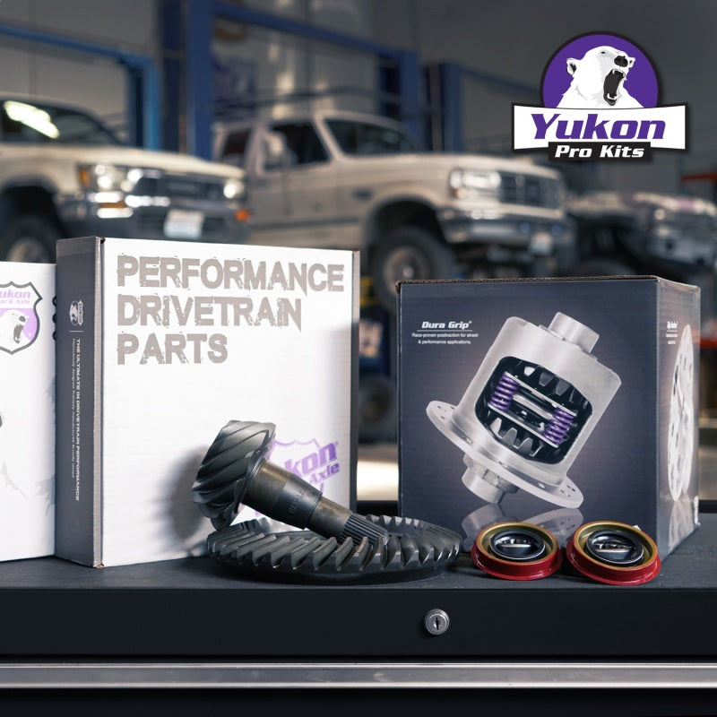 Yukon Gear 9.75in Ford 4.11 Rear Ring & Pinion Install Kit 34 Spline Positraction Axle Bearings
